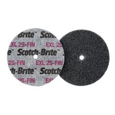 Scotch-Brite EXL Unitized Wheel, XL-UW, 2S Fine, 3" x 1" x 1/4", 10 per case