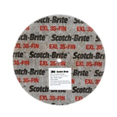 Scotch-Brite EXL Unitized Wheel, XL-UW, 3S Fine, 1" x 1" x 3/16", 50 per case