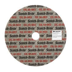 Scotch-Brite EXL Unitized Wheel, XL-UW, 8A Medium, 8" x 1/8" x 1"