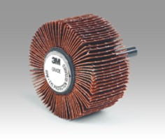 3M Flap Wheel 747D, P120 X-weight, Type 83, 2-1/2" x 1" x 1/4", 10 per case