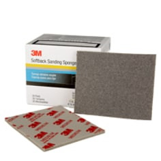 3M Softback Sanding Sponge 02606, 115 mm x 140 mm (4 1/2" x 5 1/2"), Medium, 20 Sponges per packk, 6 Packs per case