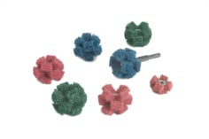 Standard Abrasives Buff and Blend Cross Buff GP, 725014, A/O Coarse, 1-1/2" x 1/2" x 2 Ply x 8-32, 50 per carton, 500 per case