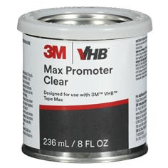 3M VHB Tape Max Promoter, Clear, 1/2 Pint, 12 Can per case