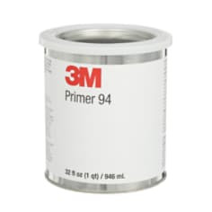 3M Tape Primer 94, Light Yellow, 1 Quart Can, 12 Bottles per case