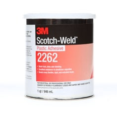 3M Plastic Adhesive 2262, Clear, 1 Quart, 12 Can per case
