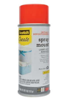Scotch Spray Mount Spray Adhesive, 6064-CFT, 4 oz