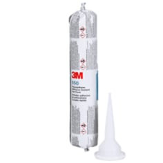 3M Polyurethane Adhesive Sealant 550FC Fast Cure, White, 400 mL Sausage Pack, 12 per case