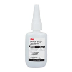 3M Scotch-Weld Plastic & Rubber"stant Adhesive PR600, Clear, 50 Gram, 10 per case