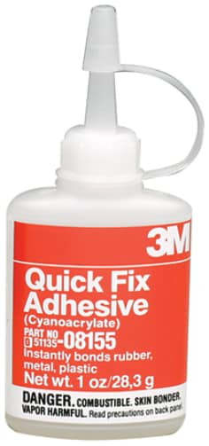 3M Quick Fix Adhesive 08155, 1 oz Bottle, 12 per case