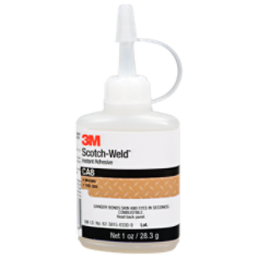 3M Scotch-Weld"stant Adhesive CA8, Clear, 1 fl oz, 12 Bottles per case