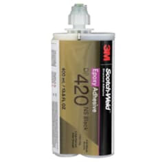 3M Scotch-Weld Epoxy Adhesive DP420NS, Black, 400 mL Duo-Pak, 6 per case