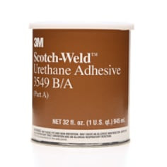 3M Scotch-Weld Urethane Adhesive 3549, Brown, Part B/A, 2 Quart, 6 kit per case