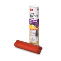 3M Fire Barrier Moldable Putty Stix MP+, Red, Sausage, 1.45" x 6", 12 per case
