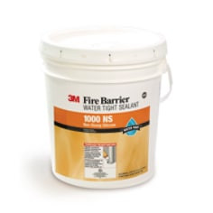 3M Fire Barrier Water Tight Sealant 1000 NS, Gray, 4.5 Gallon (Pail), 1 Each per drumum