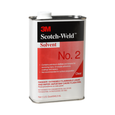3M Solvent 2, Clear, 1 Gallon, 1 Can per case