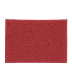 Scotch-Brite Red Buffer Pad 5100, Red, 711 mm x 356 mm, 28" x 14", 10 per case