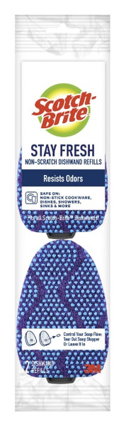 Scotch-Brite Stay Fresh Non-Scratch Dishwand Refills 487A-2-7, 7/2