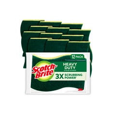 Scotch-Brite Heavy Duty Scrub Sponge HD3-SIOC, 4.4" x 2.6" x 0.7" (111 mm x 66 mm x 17 mm)