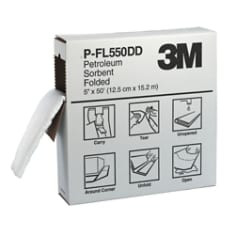 3M Oil Sorbent Folded P-FL550DD, 127 mm x 15.2 m, 3 Sets per case