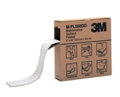 3M Maintenance Sorbent Folded M-FL550DD, 127 mm x 15.2 m, 3 per case
