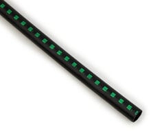 3M Automotive Heat Shrink Tubing SMS, .350"ch I.D., Green Squares, 1220 mm length, 500 per carton, 125 per case