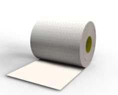 3M Bumpon Resilient Rollstock SJ6208 White R25FL, 4.5" x 36 yds