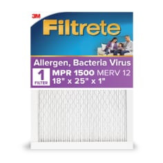 Filtrete High Performance Air Filter 1500 MPR 2046-4, 18" x 25" x 1" (45.7 cm x 63.5 cm x 2.5 cm)