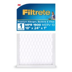 Filtrete Premium Allergen, Bacteria & Virus Air Filter, 1900 MPR, UA21-4, 18" x 24" x 1" (45,7 cm x 60,9 cm x 2,5 cm)