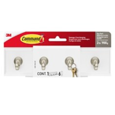 Command Quartz Key Rail HOM-18Q-ES, 1 Rail, 6 Strips