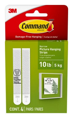 Command Narrow Picture Hanging Strips 17207-ES