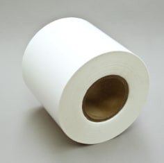 3M Dot Matrix Label Material 7811, Matte White Polyimide, 6" x 500 ft, 1 roll per case