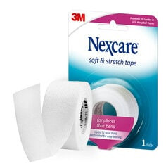 Nexcare Soft & Stretch Tape 751, 1" x 216" (25,4 mm x 5,48 m)