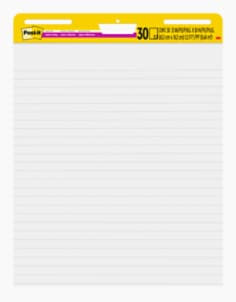 Post-it Super Sticky Easel Pad Lined 561WLSS, 25" x 30", 30 Sheets-Pad, 1 Pad, 100% PEFC, SGSCH-PEFC-COC-110078