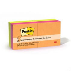 Post-it Pop-up Notes R330-N-ALT, Alternating Colors, 3" x 3" (76 mm x 76 mm), 100% PEFC, SGSCH-PEFC-COC-110078