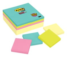 Post-it Notes 654-24SSCYM, 3" x 3" (76 mm x 76 mm), 100% PEFC, SGSCH-PEFC-COC-110078