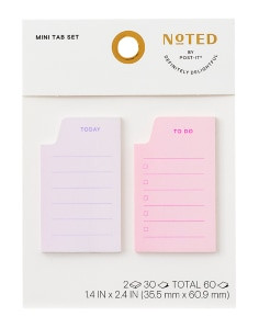 Post-it Mini Tab Set NTDE-12-1, 1.4" x 2.4" (35.5 mm x 60.9 mm)