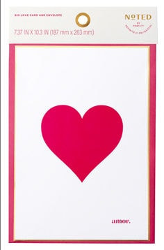 Post-it Noted Oversized Card NTDV26-LC-1, Pink, 7.37x10.37in (18.7 x 26.3cm)