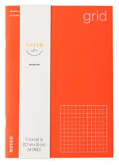 Post-it Noted Notebook NTD11-NB-3, Orange, 9.875 x 7in (25 x 17.7cm)