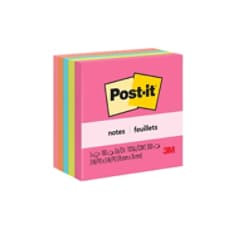 Post-it Notes 654-5PK, 3" x 3" (76 mm x 76 mm), 100% PEFC, SGSCH-PEFC-COC-110078
