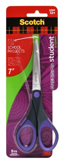 Scotch Precision Student Scissors 1447S-MIX