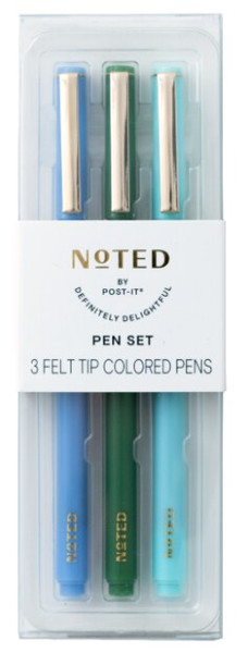 Post-it 3pk Pens NTD9-PEN-1, 3 felt tip colored pens