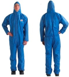 3M Disposable Protective Coverall 4515-L Blue, Type 5/6, 20 per case