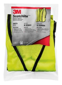 3M Scotchlite Reflective Material Day/Night Safety Vest, 94601H1-DC, 8 per case