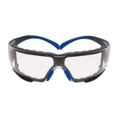 3M SecureFit Safety Glasses SF401SGAF-BLU-F, Blue/Gray, Clear Scotchgard Anti-fog Lens, Foam Gasket, 20 per case