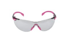 3M Solus 1000-Series Safety Glasses S1407SGAF, Pink/Black, I/O Gray Scotchgard Anti-fog Lens, 20 per case