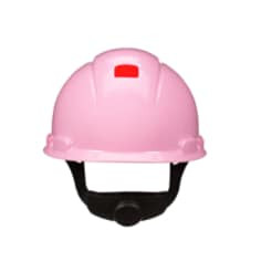 3M SecureFit Hard Hat H-713SFR-UV, Pink, 4-Point pressure Diffusion Ratchet Suspension, with Uvicator, 20 per case