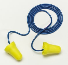 3M E-A-R E-Z-Fit Earplugs 312-1222, Corded, Poly Bag, 2000 Pair per case