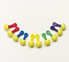 3M E-A-R EXPRESS Pod Plugs Earplugs 321-2200, Uncorded, Assorted Color Grips, Pillow Pack, 400 Pair per case