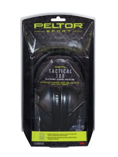 Peltor Sport Tactical 100 Electronic Hearing Protector, TAC100-OTH, 4 per case