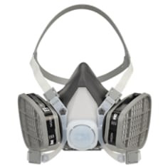 3M Half Facepiece Disposable Respirator Assembly 53P71, Organic Vapor/P95 Respiratory Protection, Large 12 per case